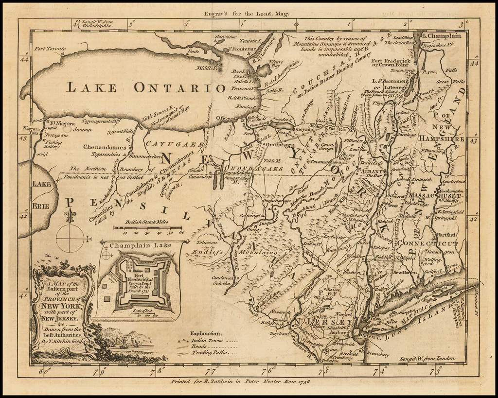 A Map of the Eastern part of the Province of New York, with part of New