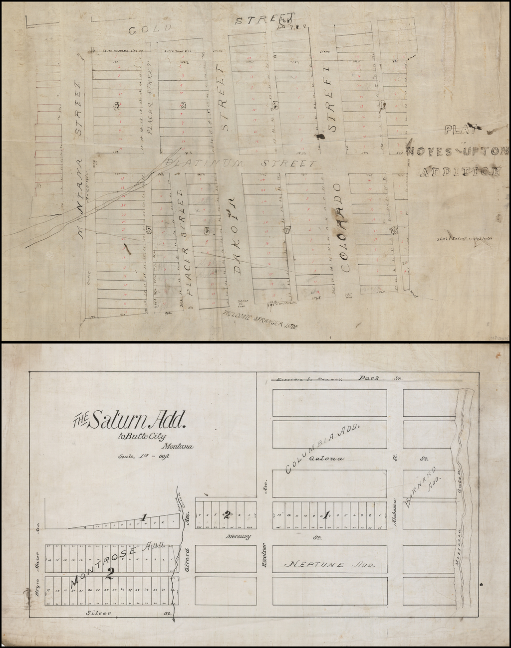 [Butte, Montana] County Plat Book Barry Lawrence Ruderman Antique