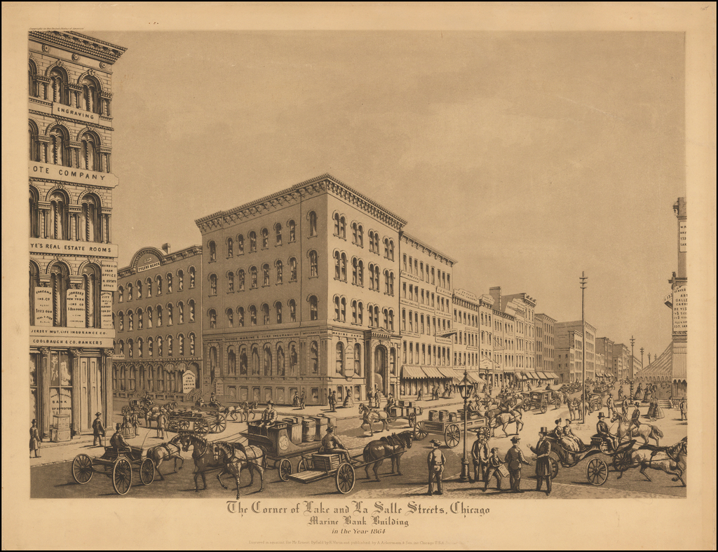 The Corner of Lake and La Salle Streets, Chicago Marine