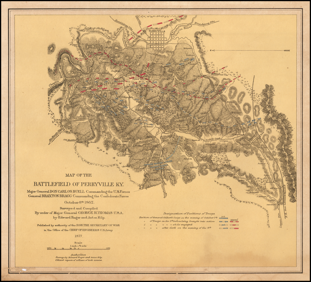 Map of the battlefield of Perryville, Ky. Barry Lawrence Ruderman