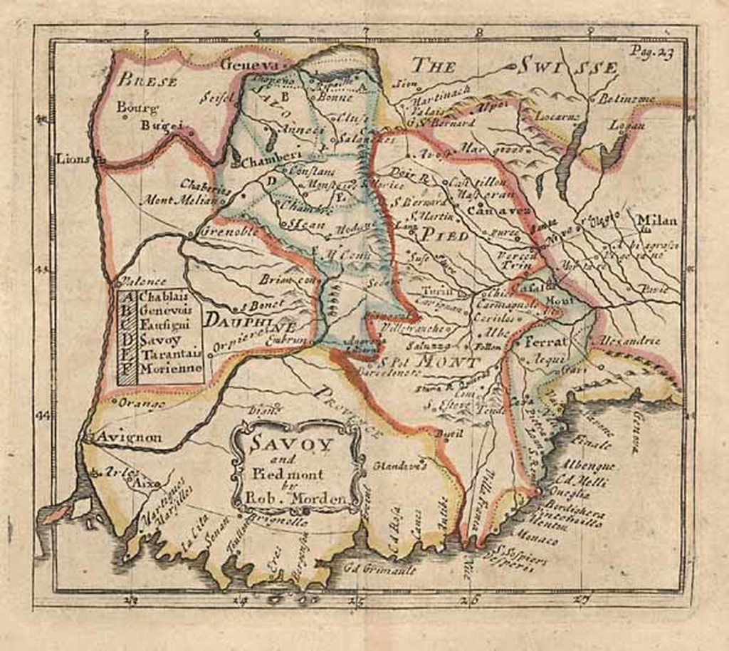 Savoy and Piedmont Barry Lawrence Ruderman Antique Maps Inc.