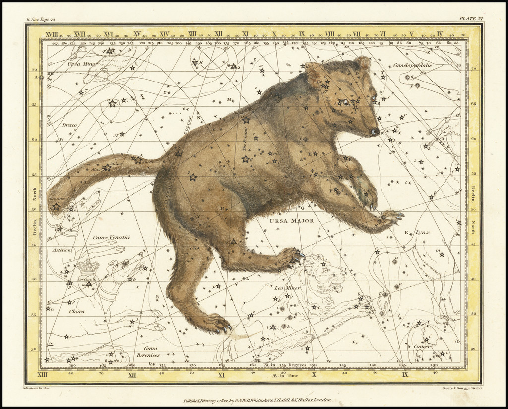 Ursa Major [The Big Bear] Barry Lawrence Ruderman Antique Maps Inc.