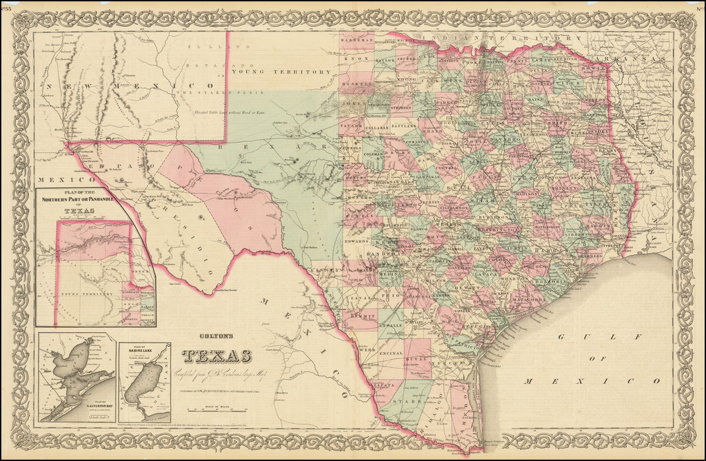 Colton Map Of Texas Colton's Texas Barry Lawrence Ruderman Antique Maps Inc.