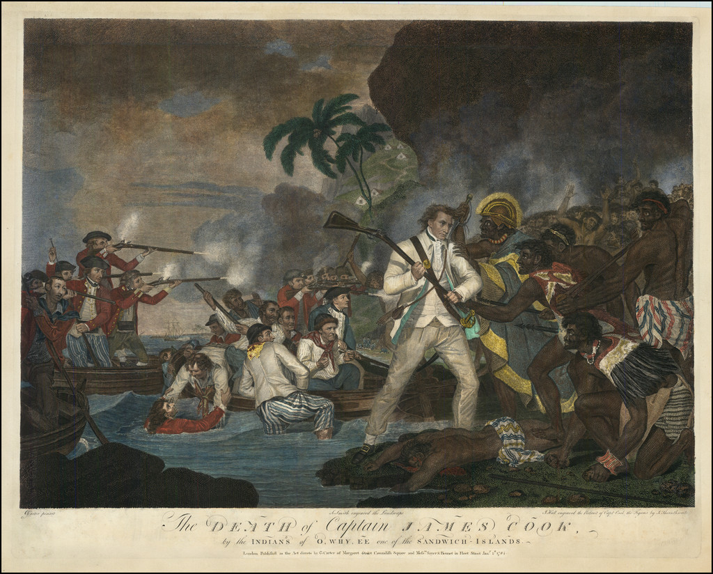 [The Death of Captain James Cook, by the Indians of O.Why