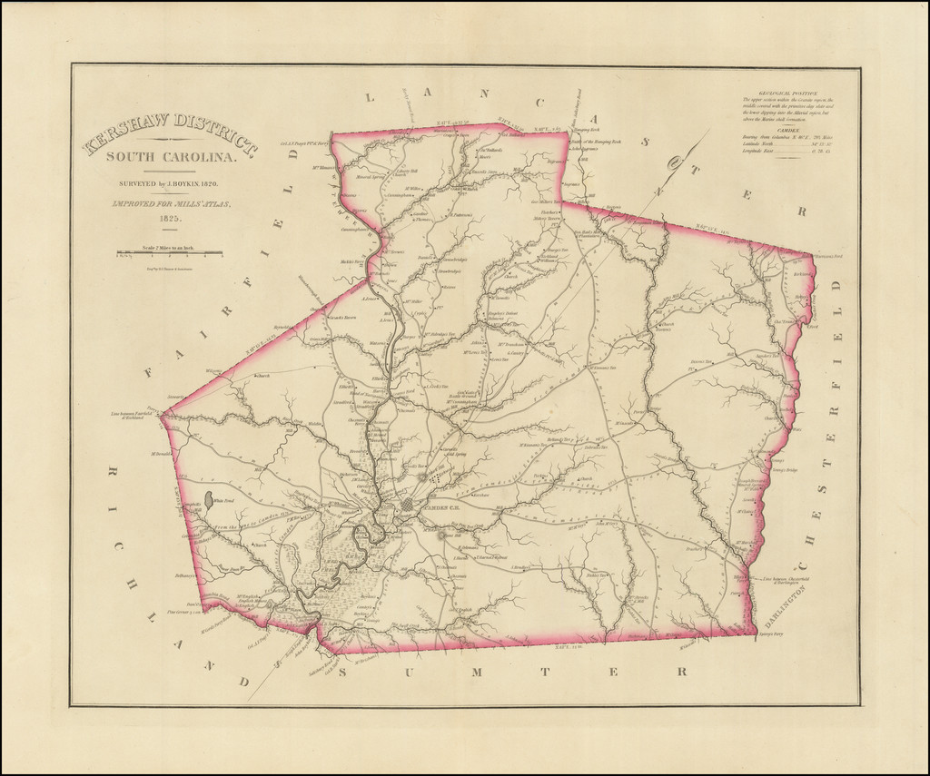 Kershaw District, South Carolina. Surveyed by J. Boykin . . . Barry