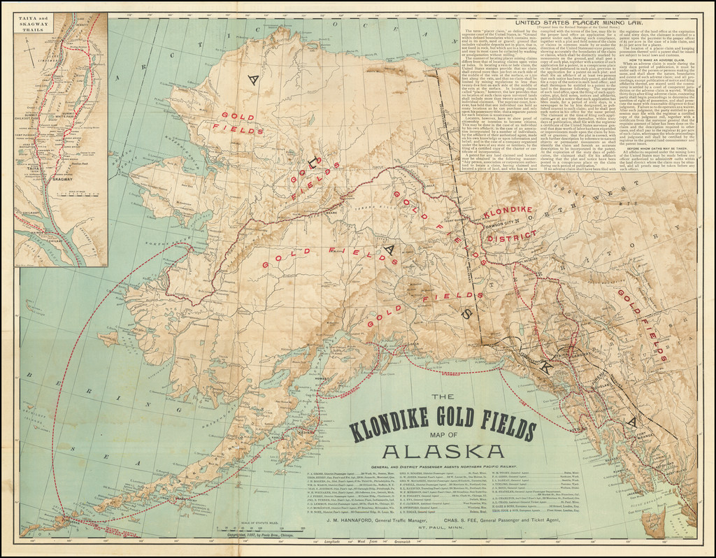 Klondike Gold Rush Map