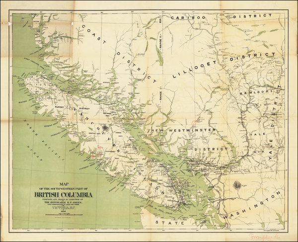 Historical Maps British Columbia Antique Maps Of British Columbia - Barry Lawrence Ruderman Antique Maps Inc.