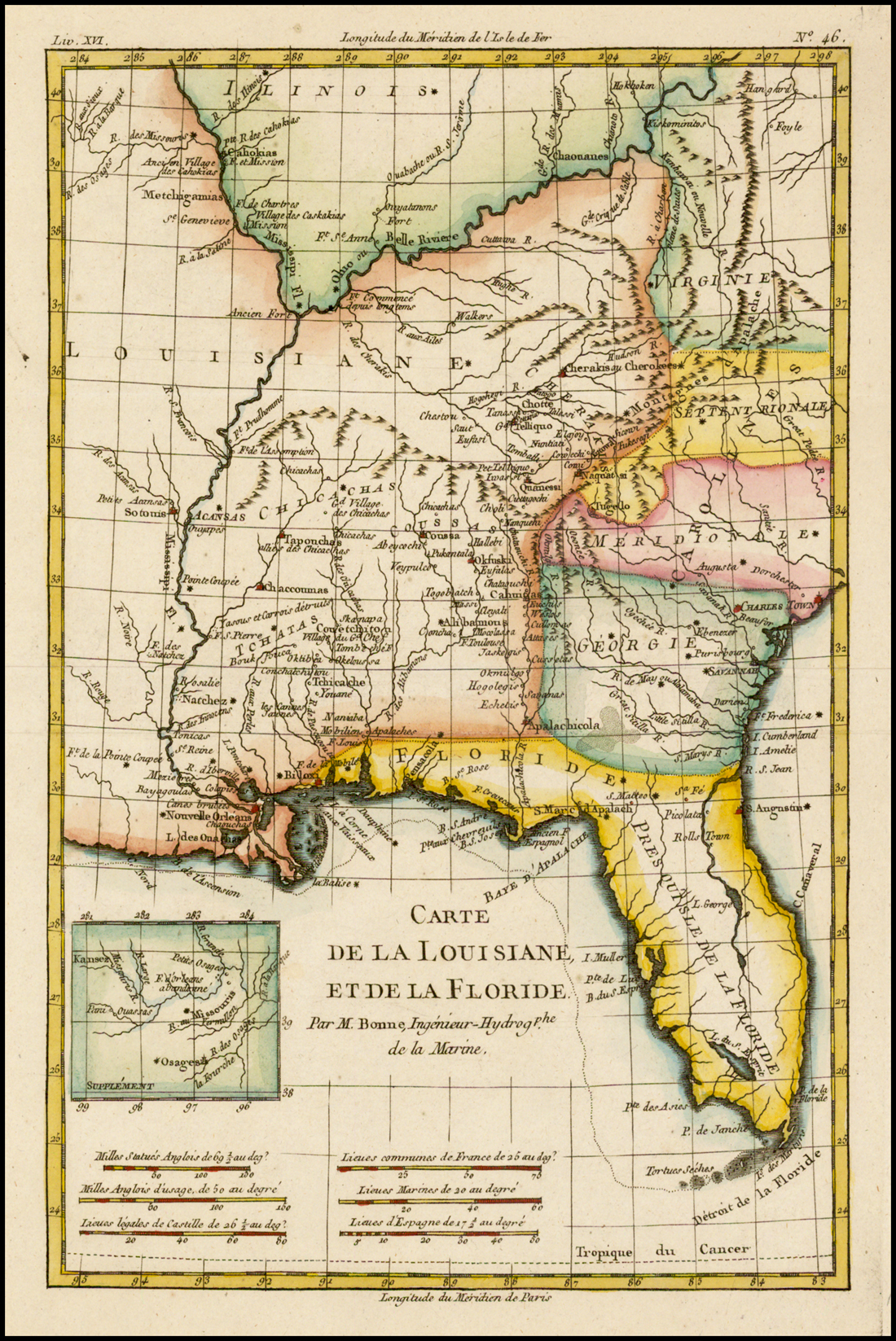 Carte Louisiane Floride Carte De La Louisiane et de La Floride Barry Lawrence Ruderman