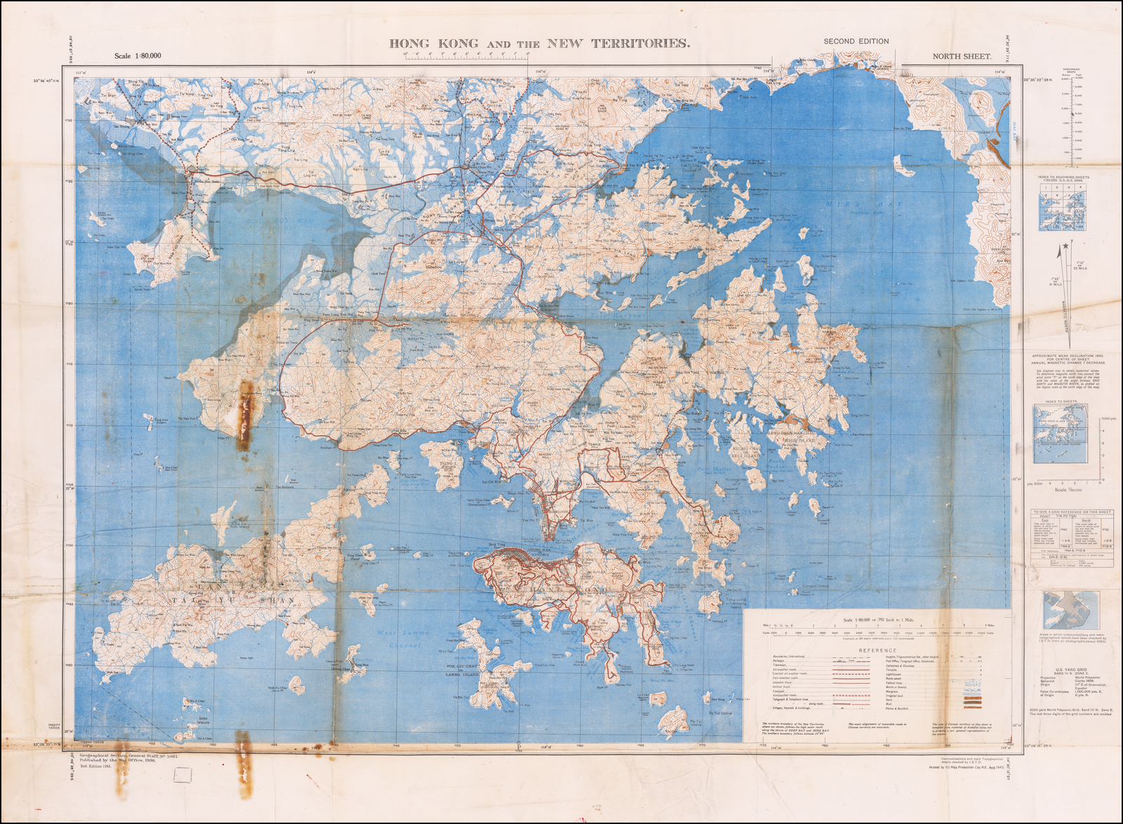 Hong Kong topographic maps, elevation, terrain