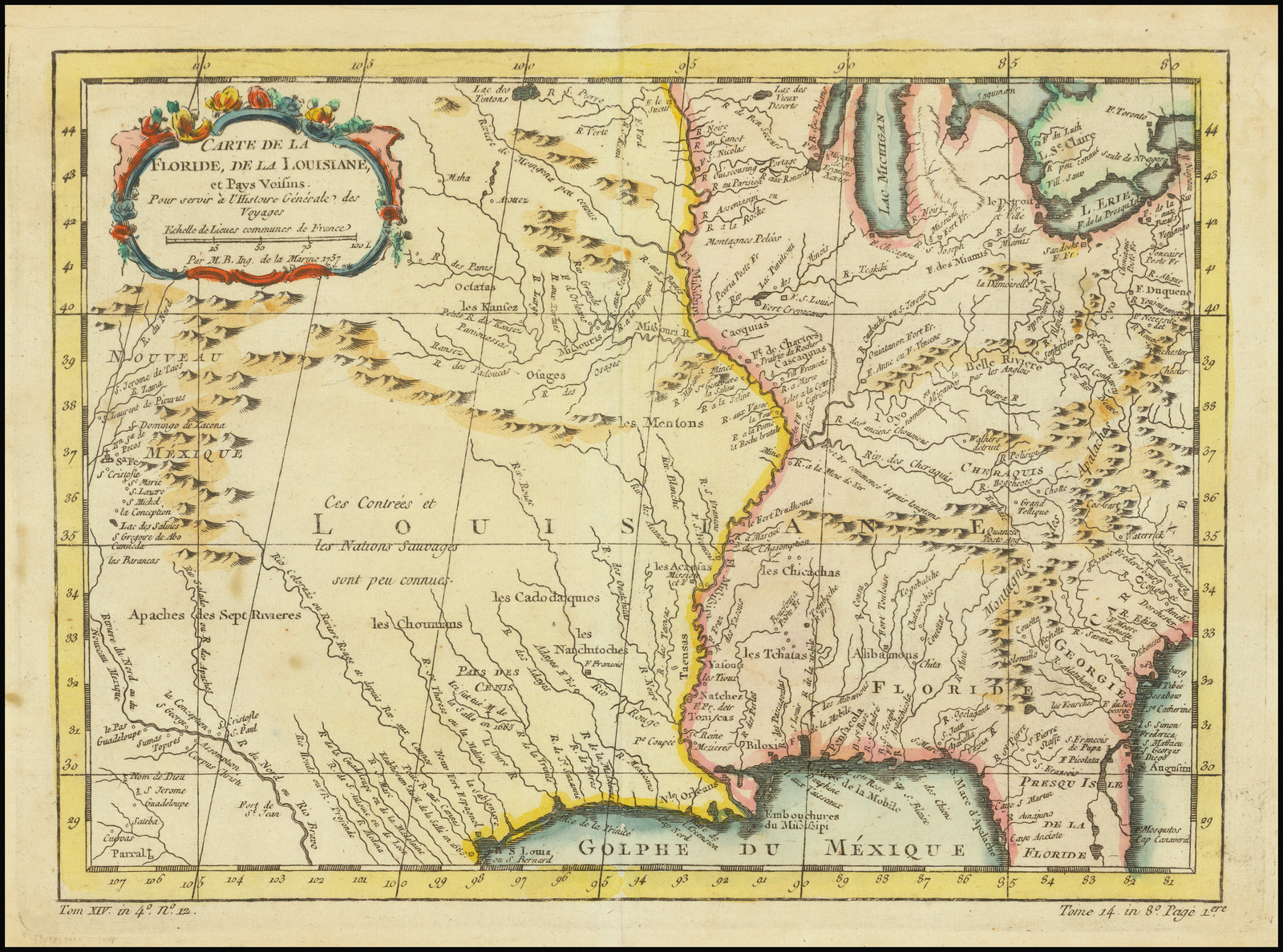 Carte Louisiane Floride Carte De La Floride, de la Louisiane et Pays Voisins . . . Barry