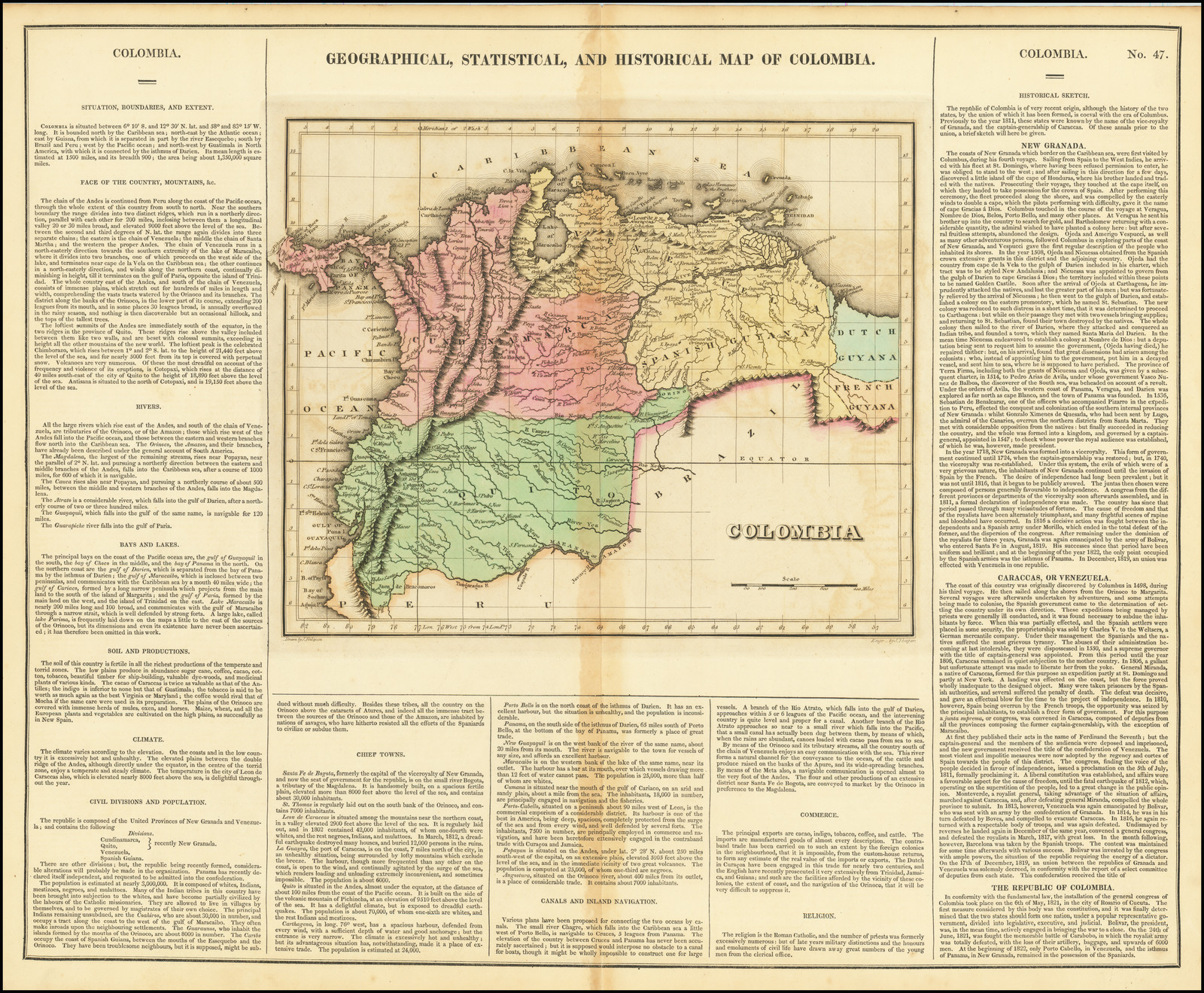 Simon Bolivar Revolution Map