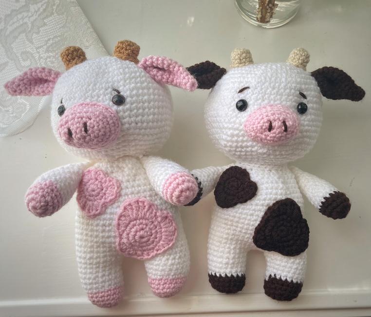 Crochet Cow pattern Crochet pattern Ribblr
