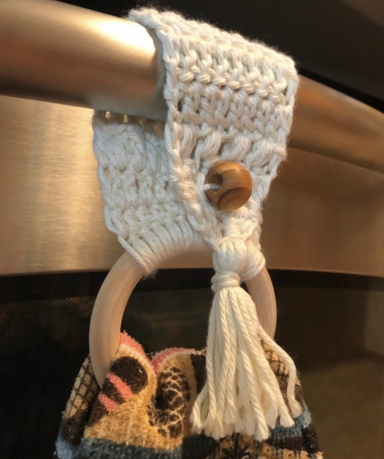 Boho towel ring Crochet pattern Ribblr