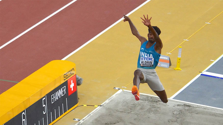 The World Championships Men's Long Jump Final Saw Jeswin Aldrin Finish 11th