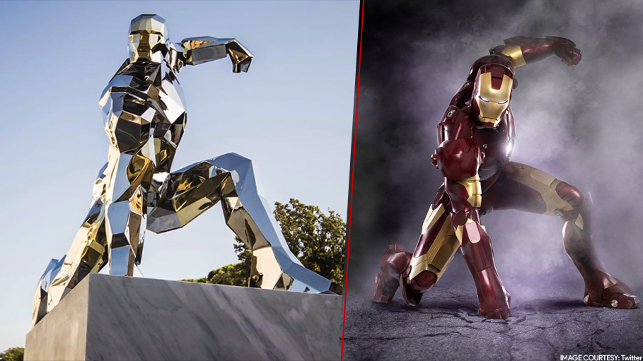 A Real Steel Statue Erected in Italy in Honour of Iron Man, Fans Say