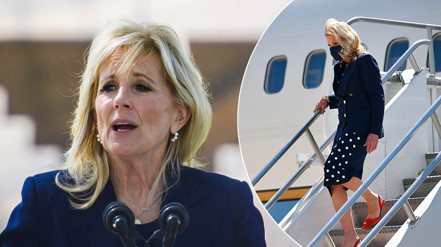 'April Fool's' First Lady Jill Biden Pranks Staff, Disguised as Flight