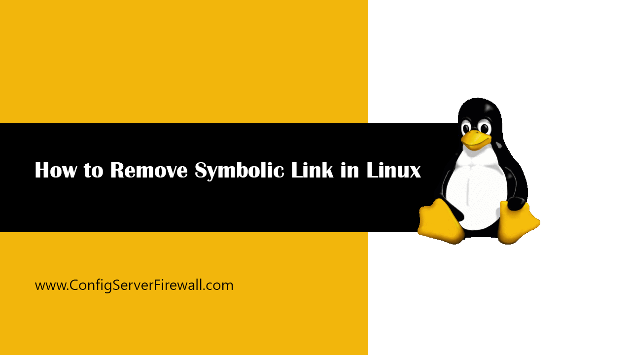 Linux Remove Symbolic Link (Symlink)