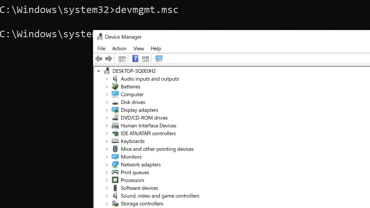 How to Open Device Manager From CMD