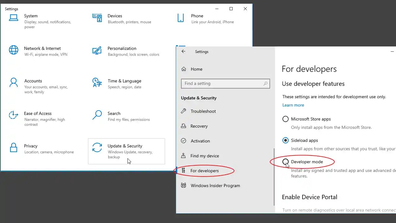 How to Enable Windows 10 Developer Mode