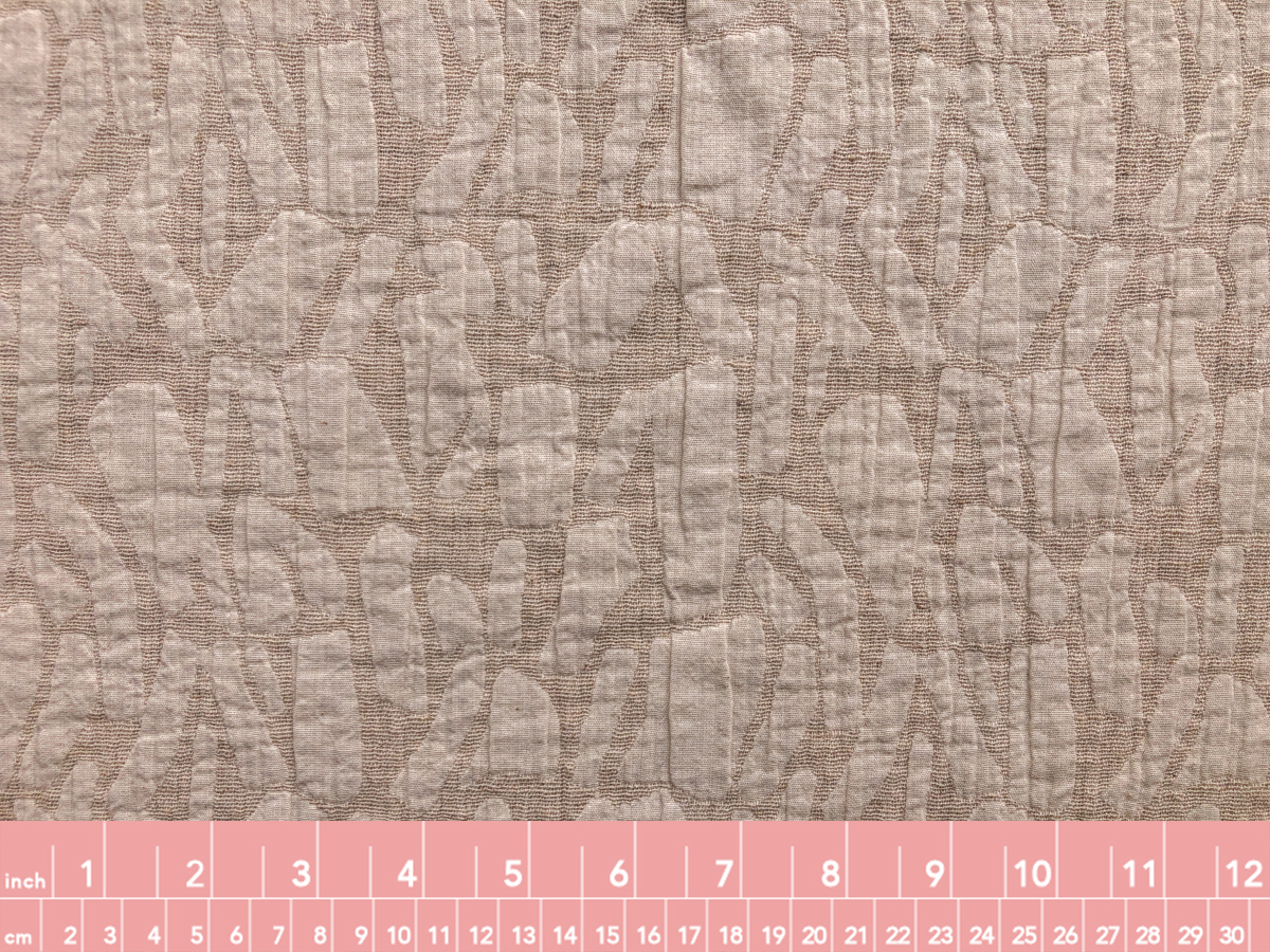 Cotton/Linen Jacquard Shapes Oatmeal Stonemountain & Daughter Fabrics
