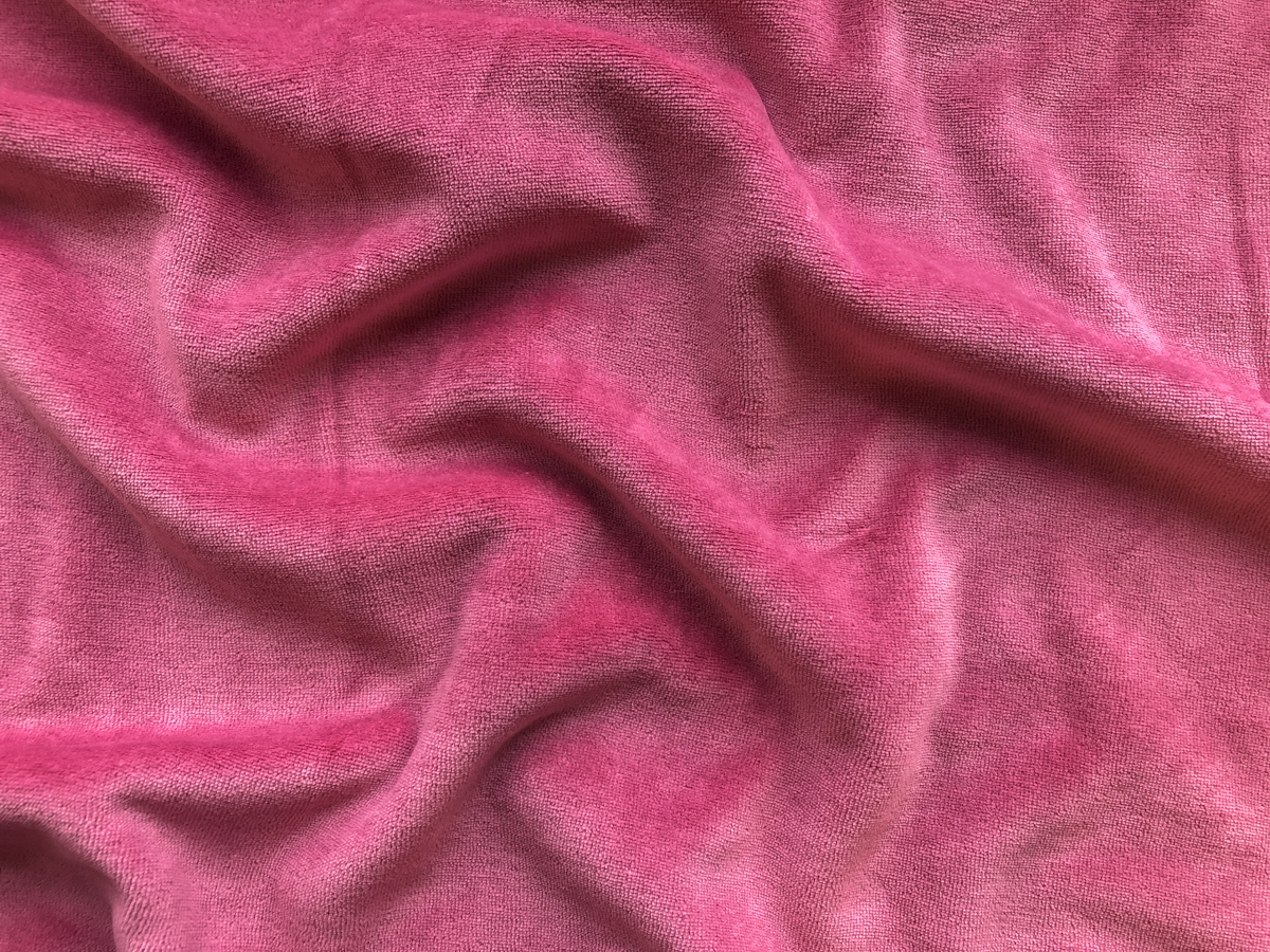 Stretch Velour Rose Stonemountain & Daughter Fabrics