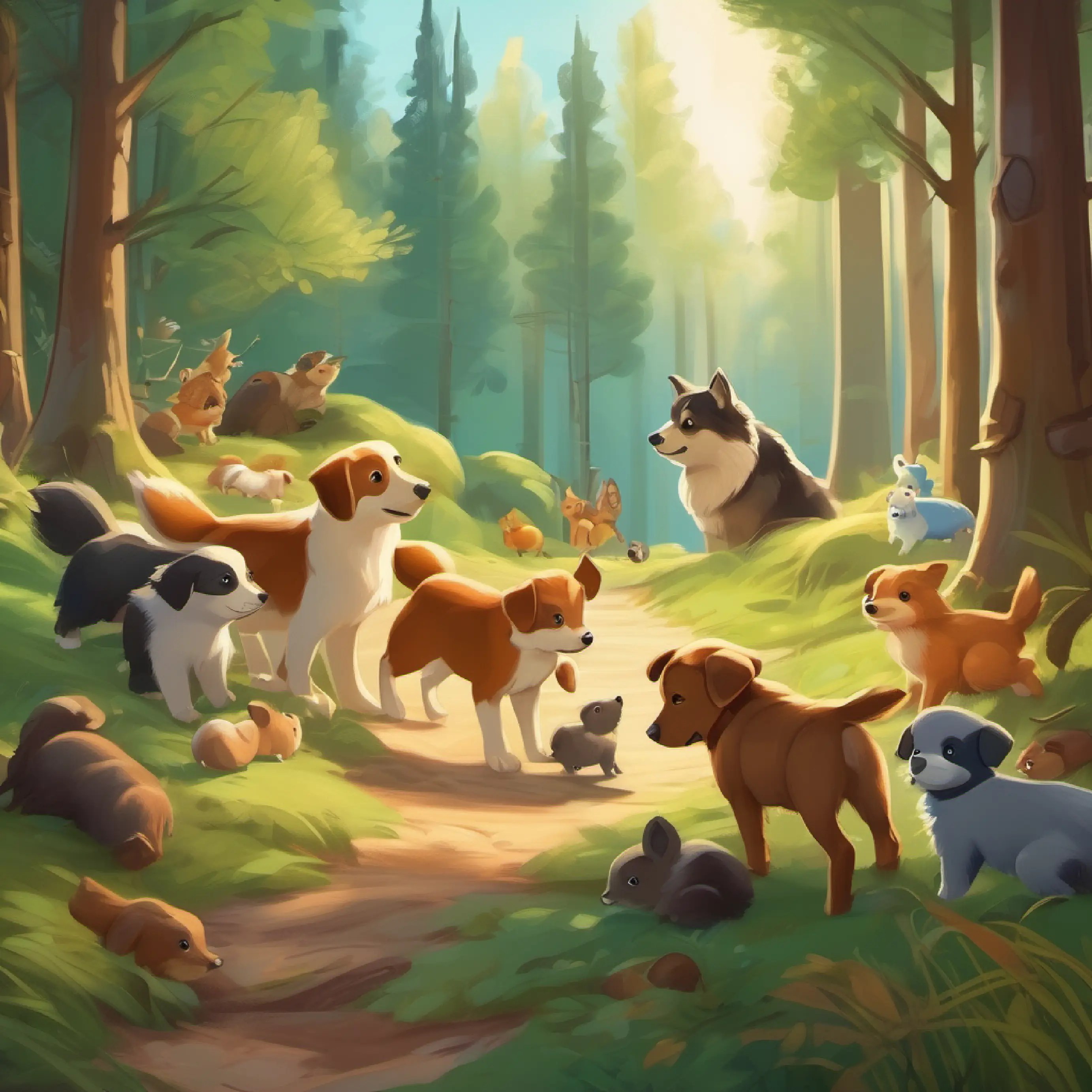Bedtime Story The Puppies' Woodland Adventure