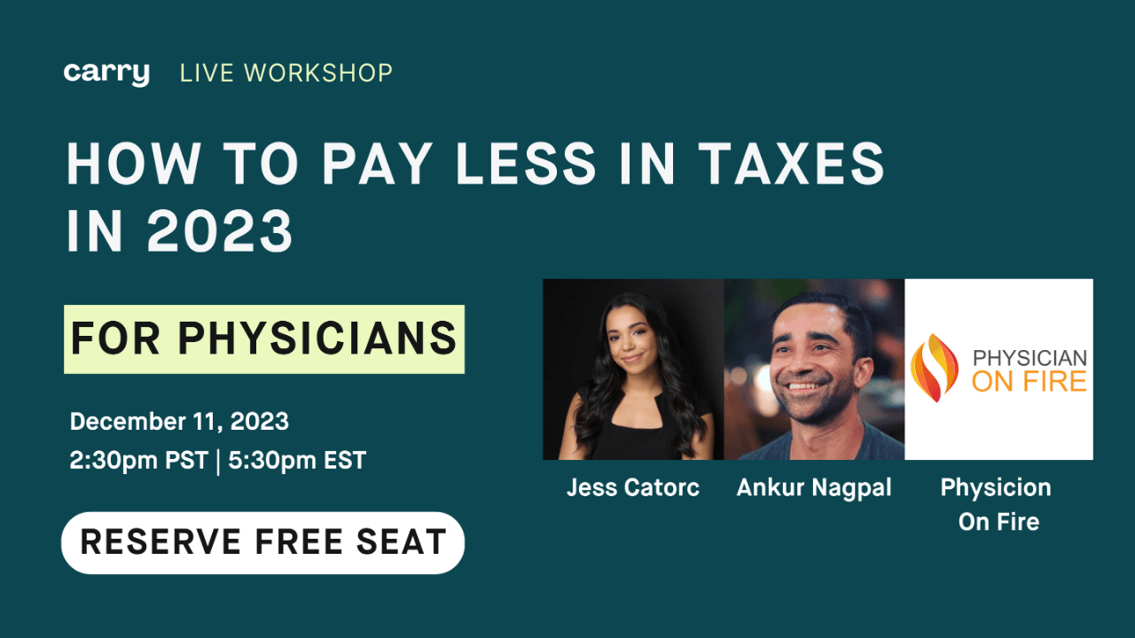 How to Pay Less in Taxes in 2023 (For Physicians)