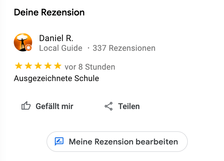 Google Bewertungen werden nicht angezeigt seit gestern 15.04.2021