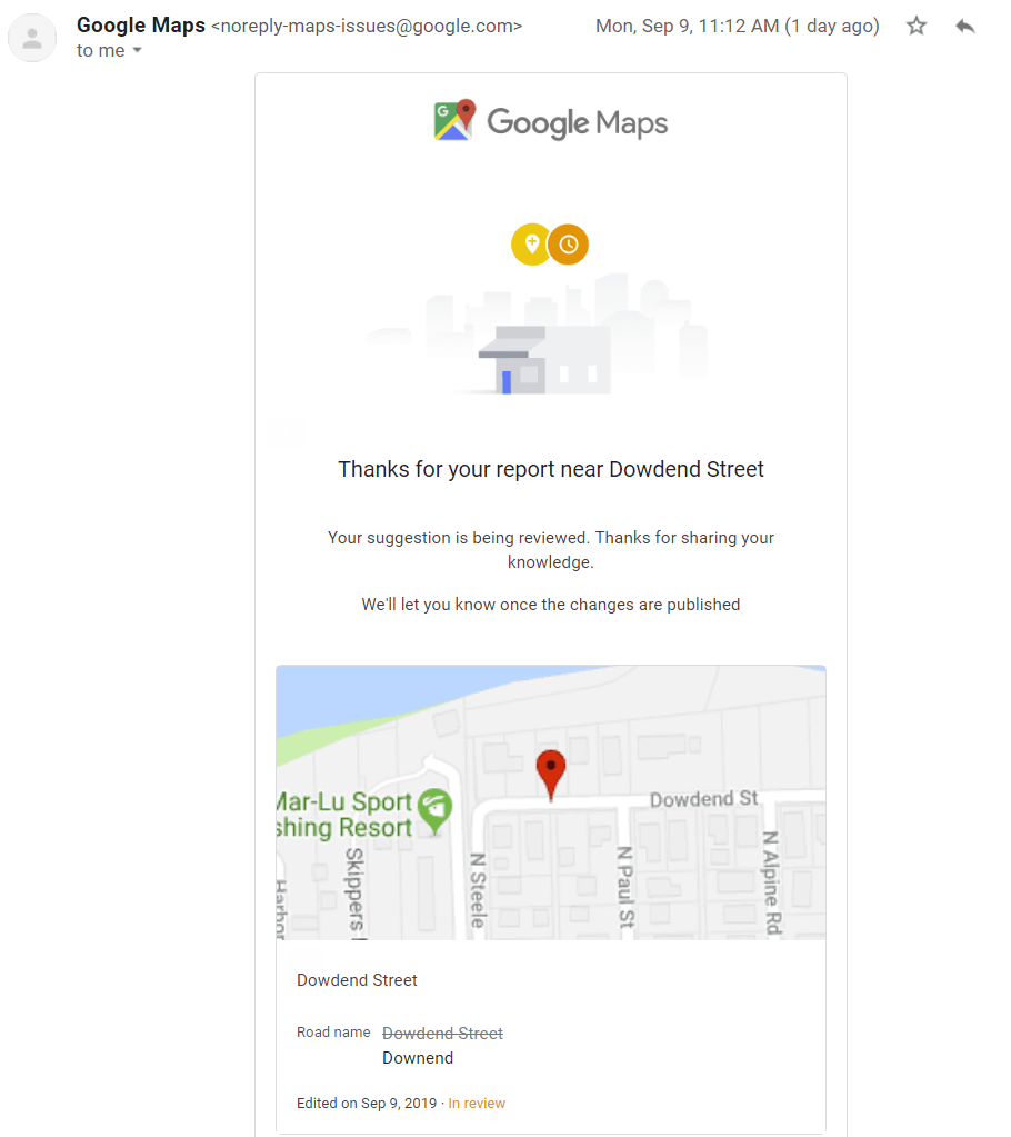 Google Maps Not Saying Street Names Android