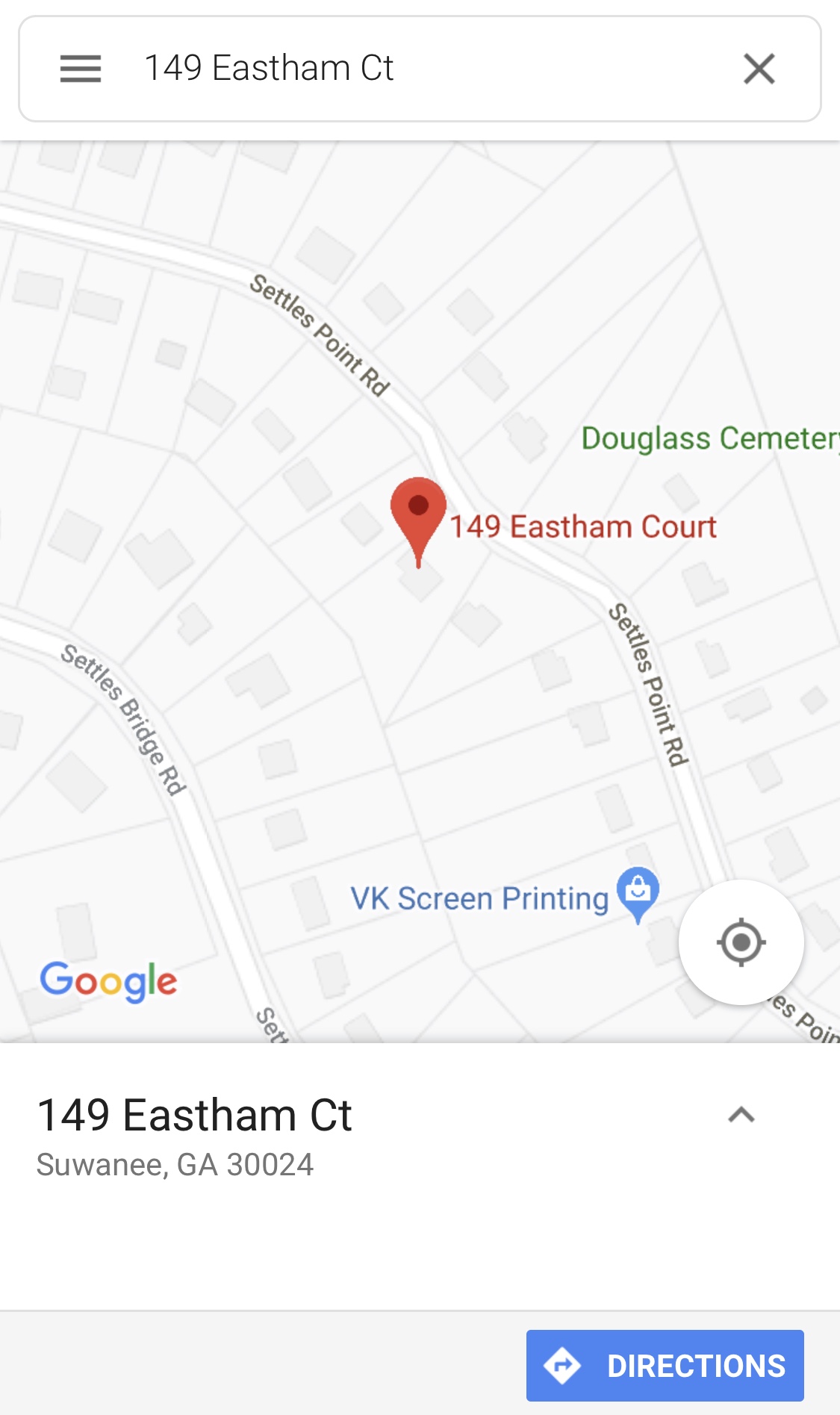 Same address redirects people to the wrong location. Google Maps
