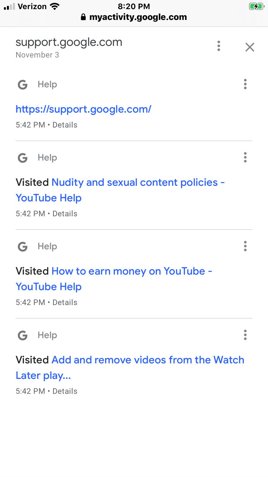 Google activity error or what is it Google Account Community