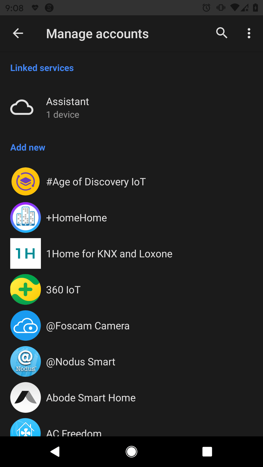 LG ThinQ account not connecting to Google Assitant Google Assistant