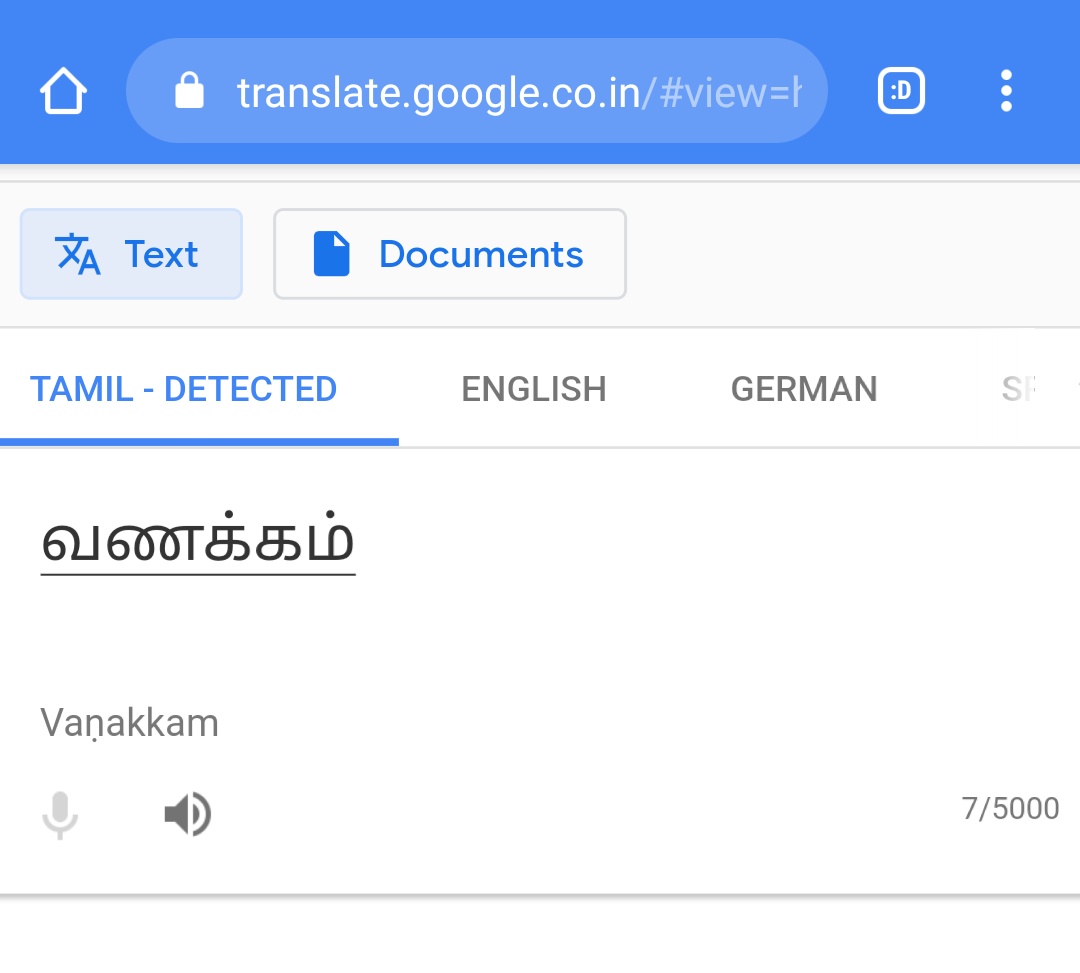 How language character counted for translation except english Google
