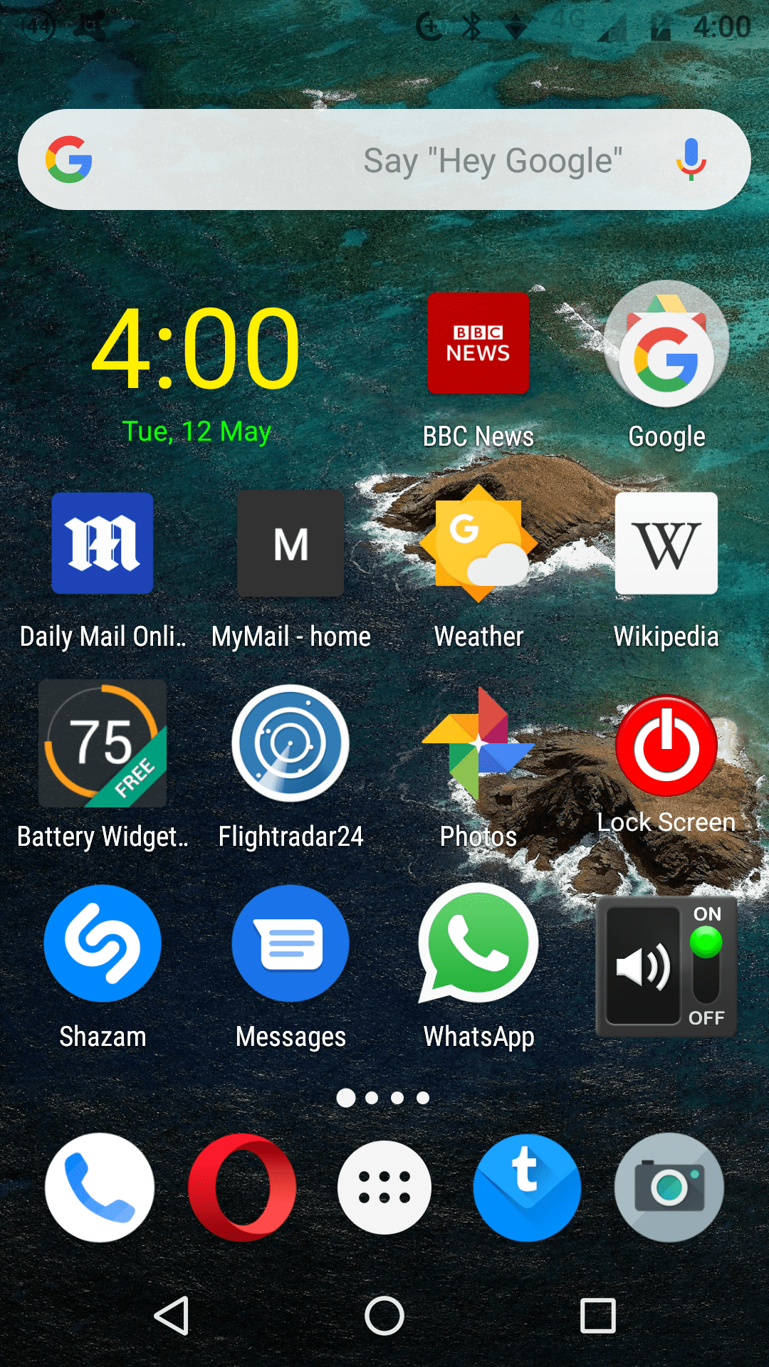 The status bar icons have turned black ONLY on the home screen. How can I make them white again
