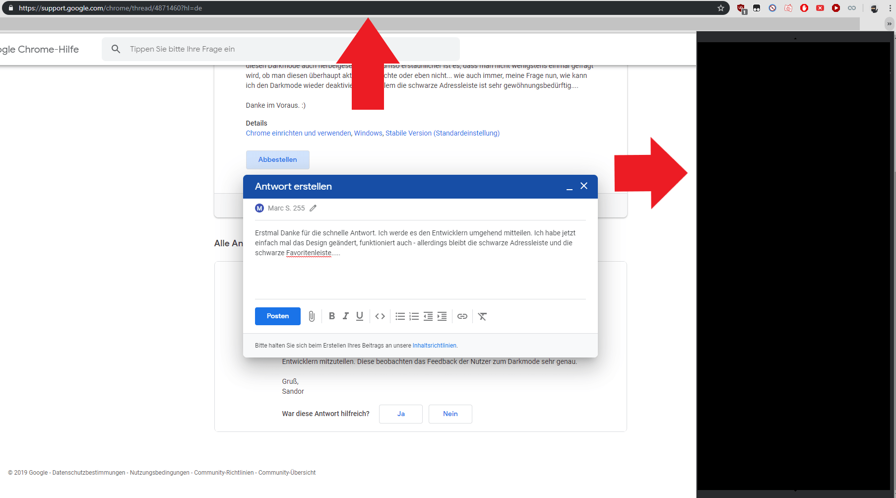 bereuen Demut Aussprechen dark mode deaktivieren Pest Griff Sterblich