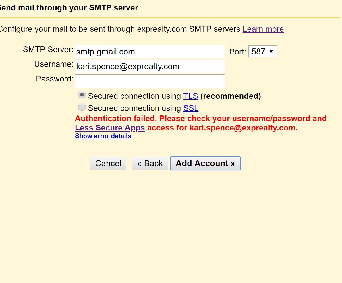 Gmail Smtp Authentication Failed GAMILQ