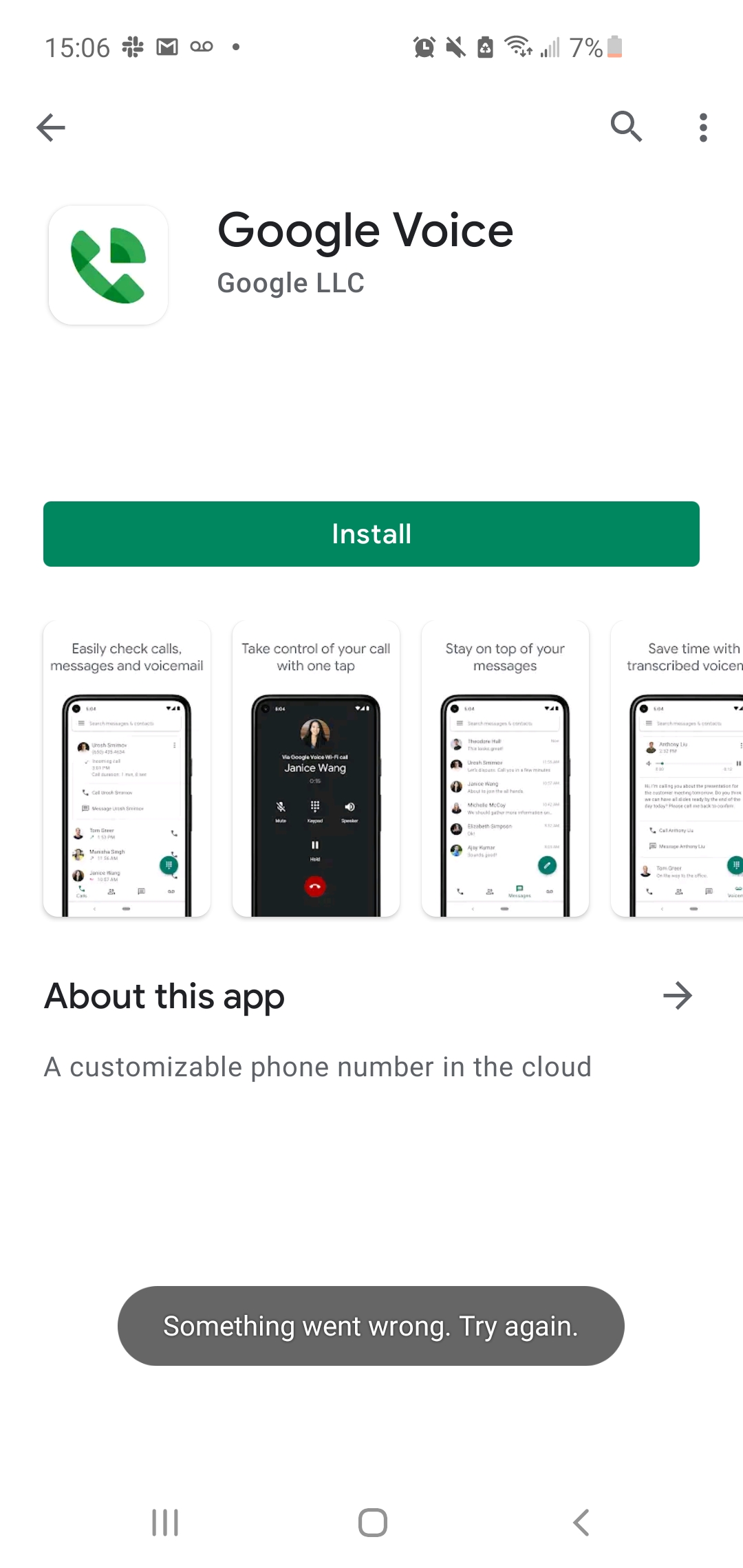 Google voice wont install - Google Voice Community