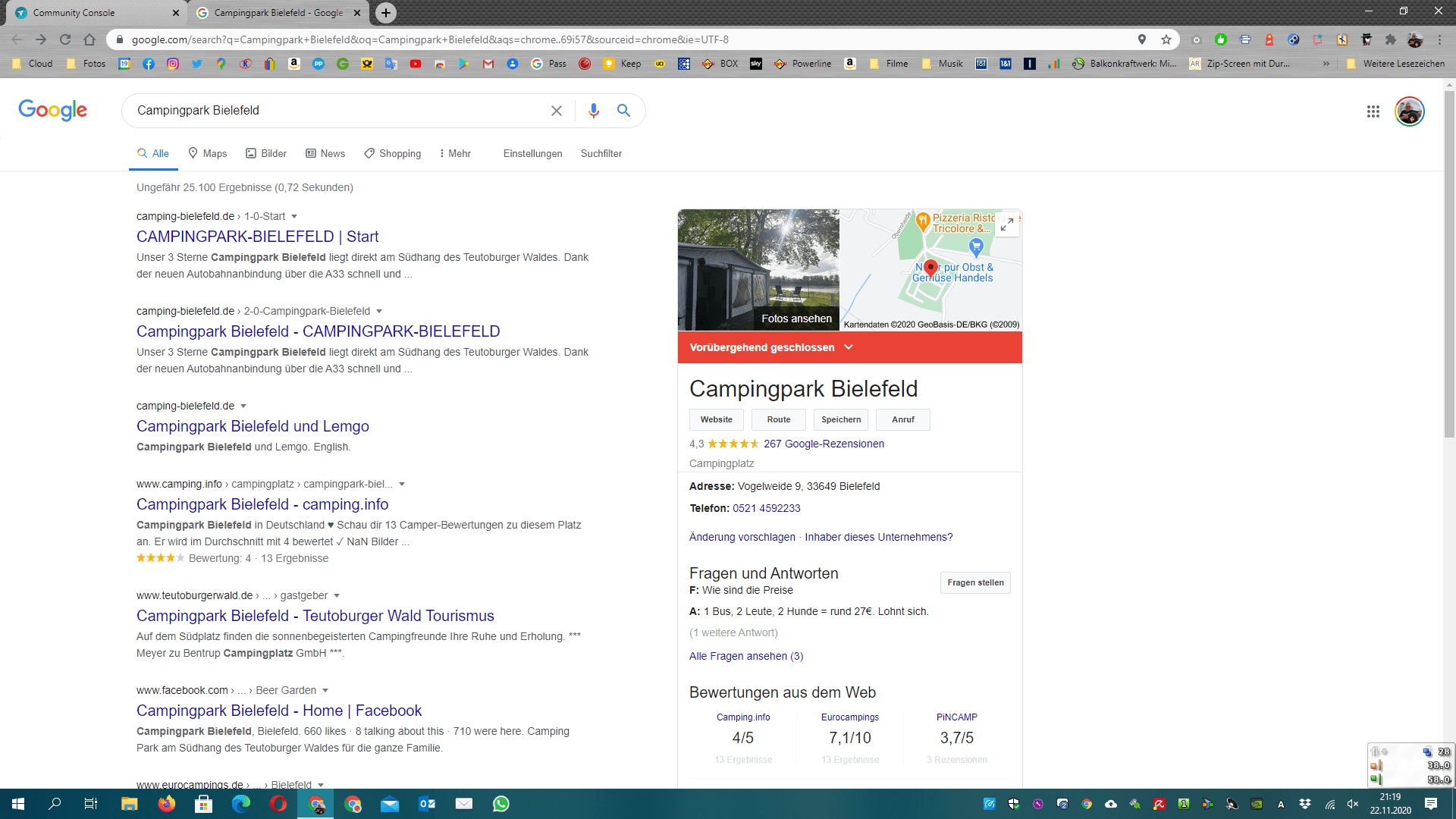 Wieso kann man mein Unternehmen nicht rezensieren bei google? Google