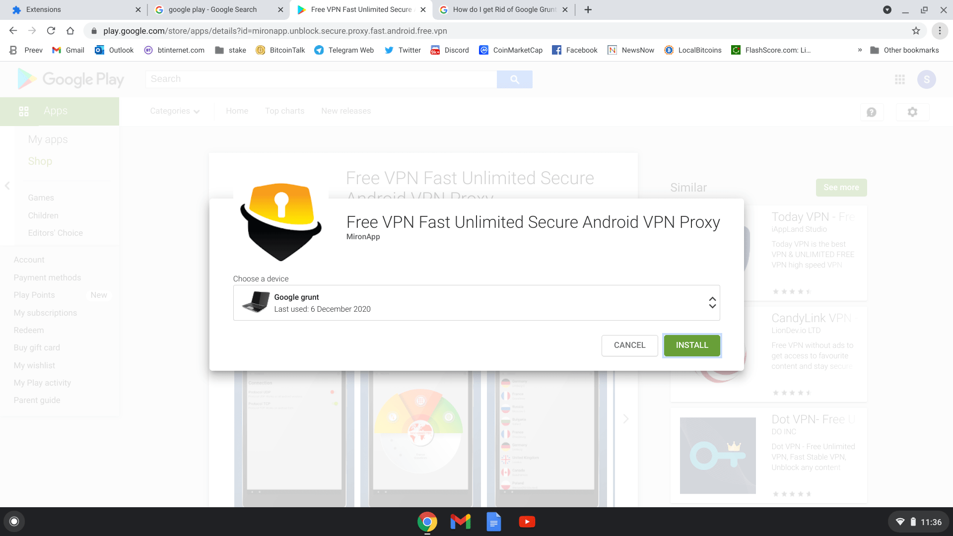 How do I get Rid of Google Grunt. It suddenly appeared today and google