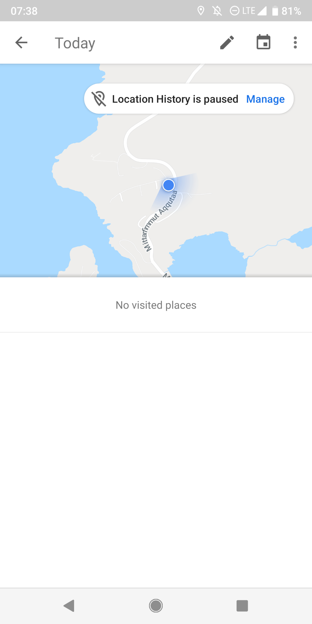 "location history is not available for this device"? Google Maps