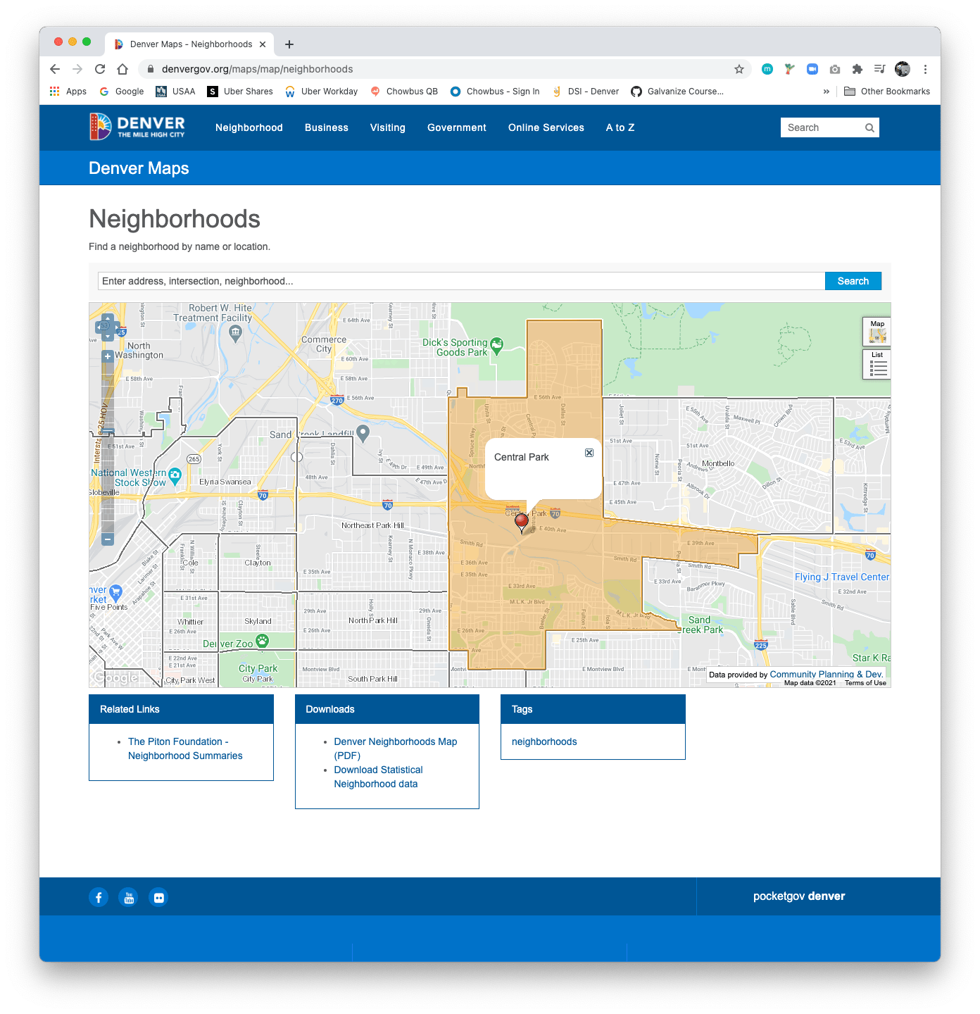 Stapleton Denver Colorado Map Gretal Gilbertine