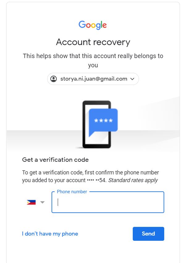 Account Recovery Always Ask for Old Mobile Number Gmail