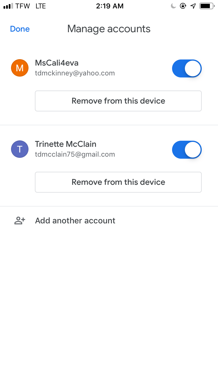 Error message “something went wrong, try again later