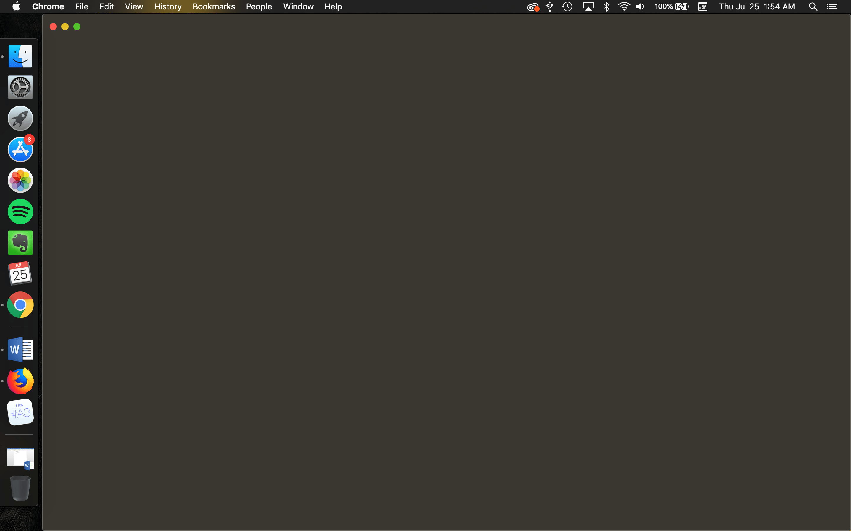 Blank screen on Google Chrome when opening on Mac (Mojave) Google