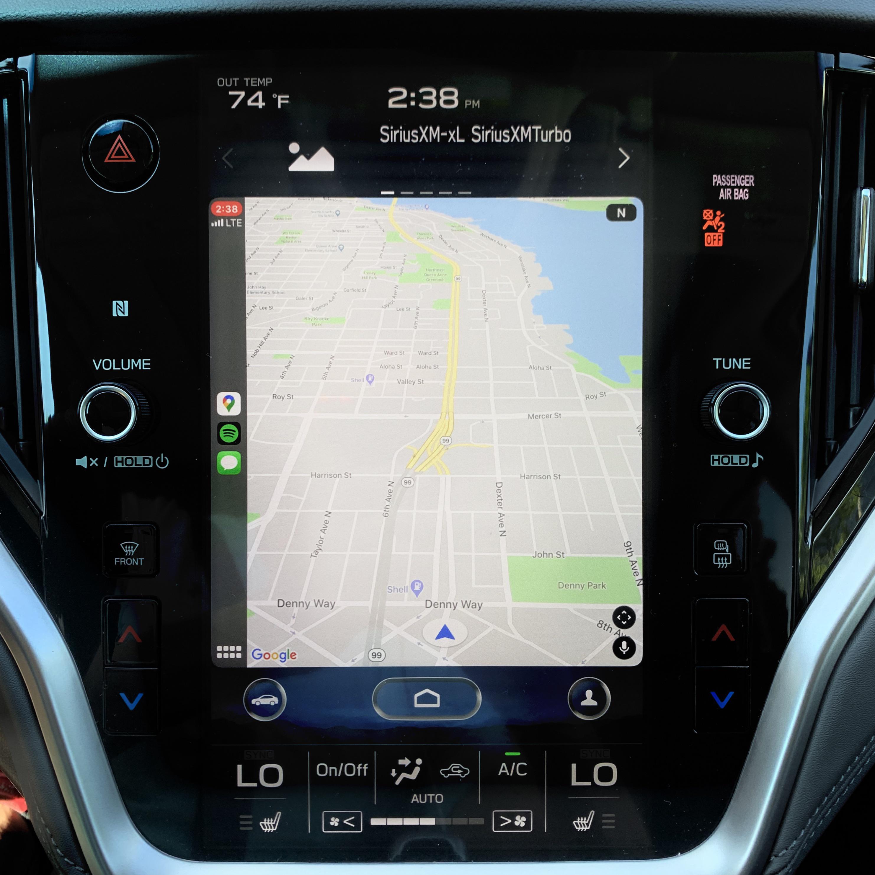 Are there plans for support for larger verticall screens? Car play's
