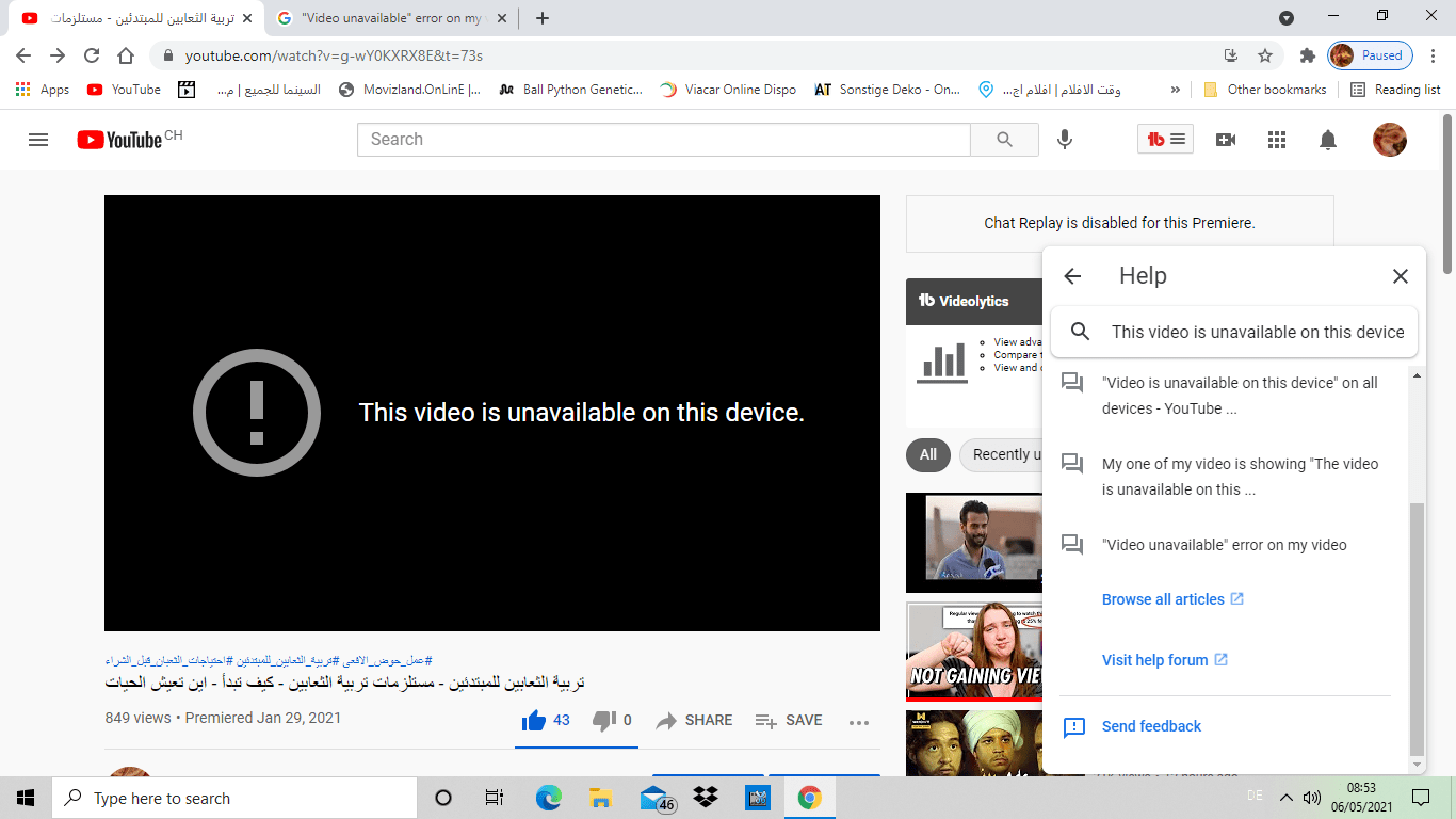 This video is unavailable on this device YouTube Community