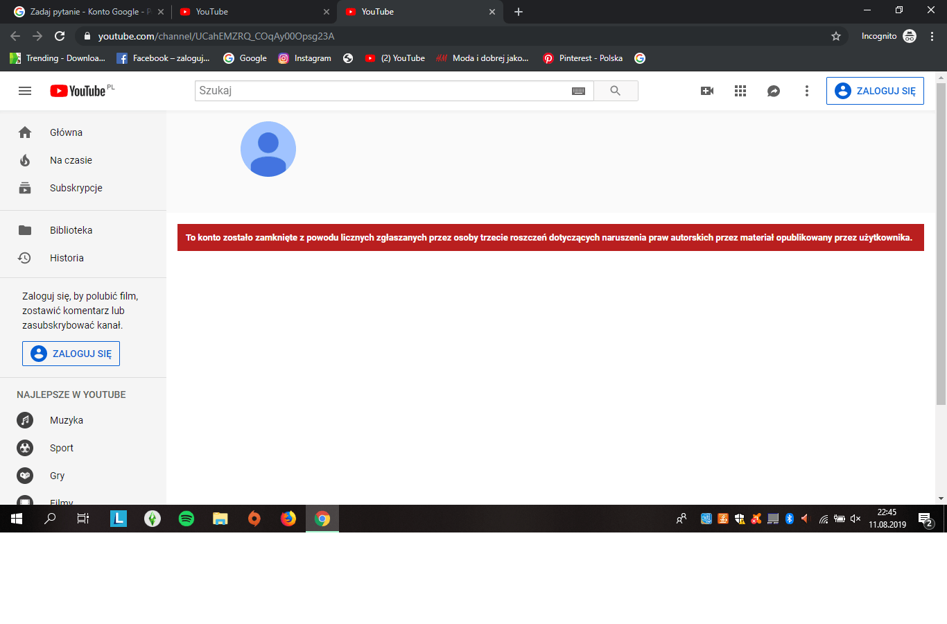 Jak Odzyskac Konto Na Youtube Spolecznosc Konto Google