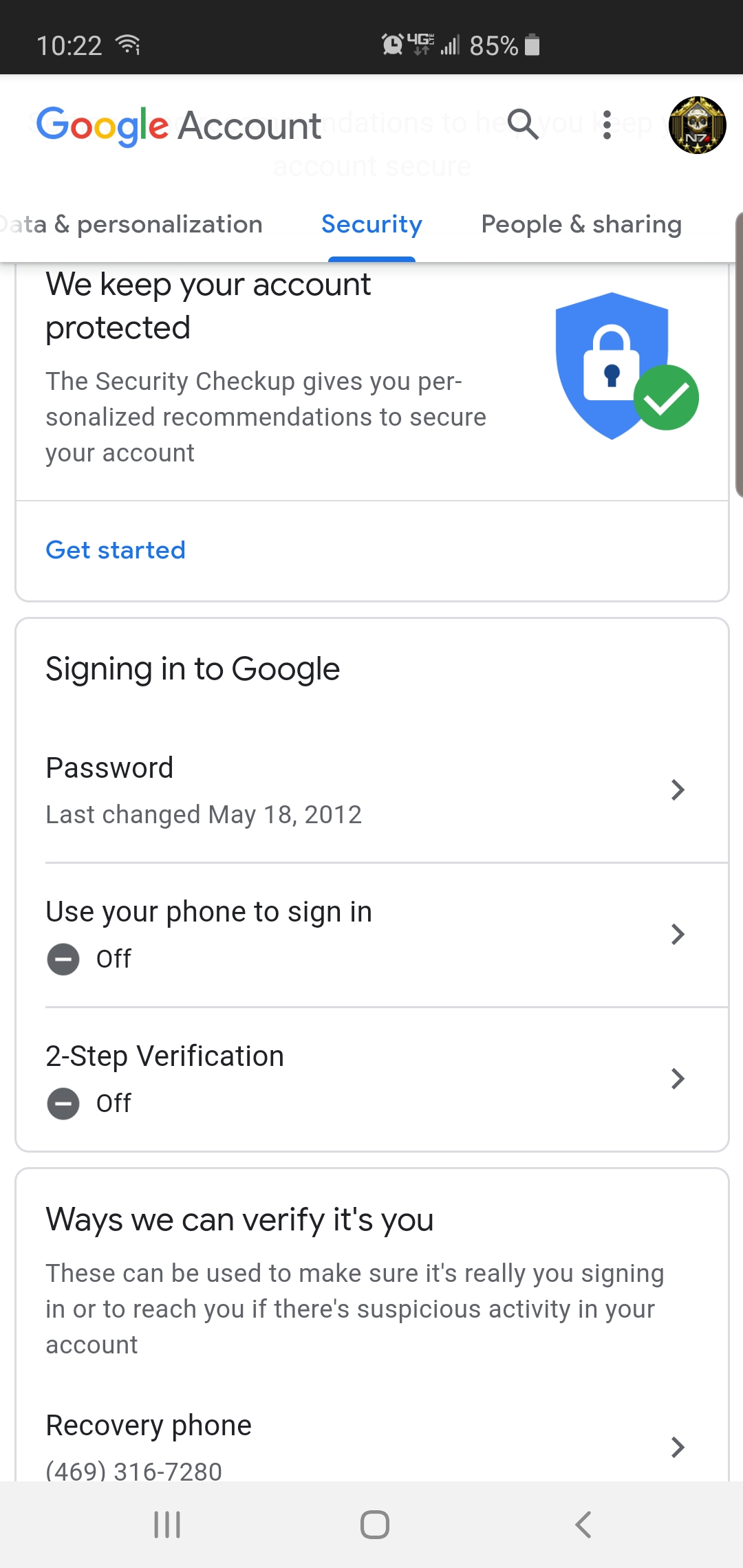 How to recover PIN Google Account Community