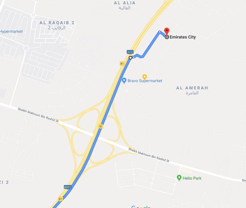 why doesn't Google Maps suggest guidance through a specific road