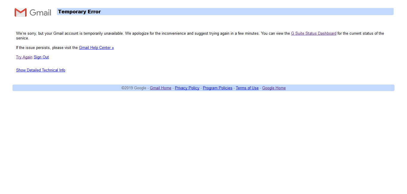 What is a 'Temporary Error' and why is this happening to